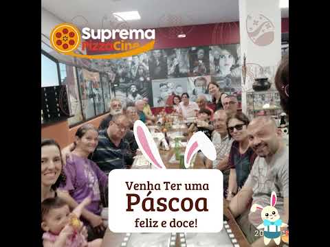 Venha ter uma páscoa doce e feliz aqui na Suprema PizzaCine 🍫😍🐰🍕🧀😻  #pizzariazonanorte