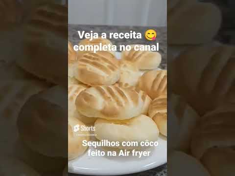 Sequilhos de côco feito na Air fryer confira a receita 😋 completa no canal